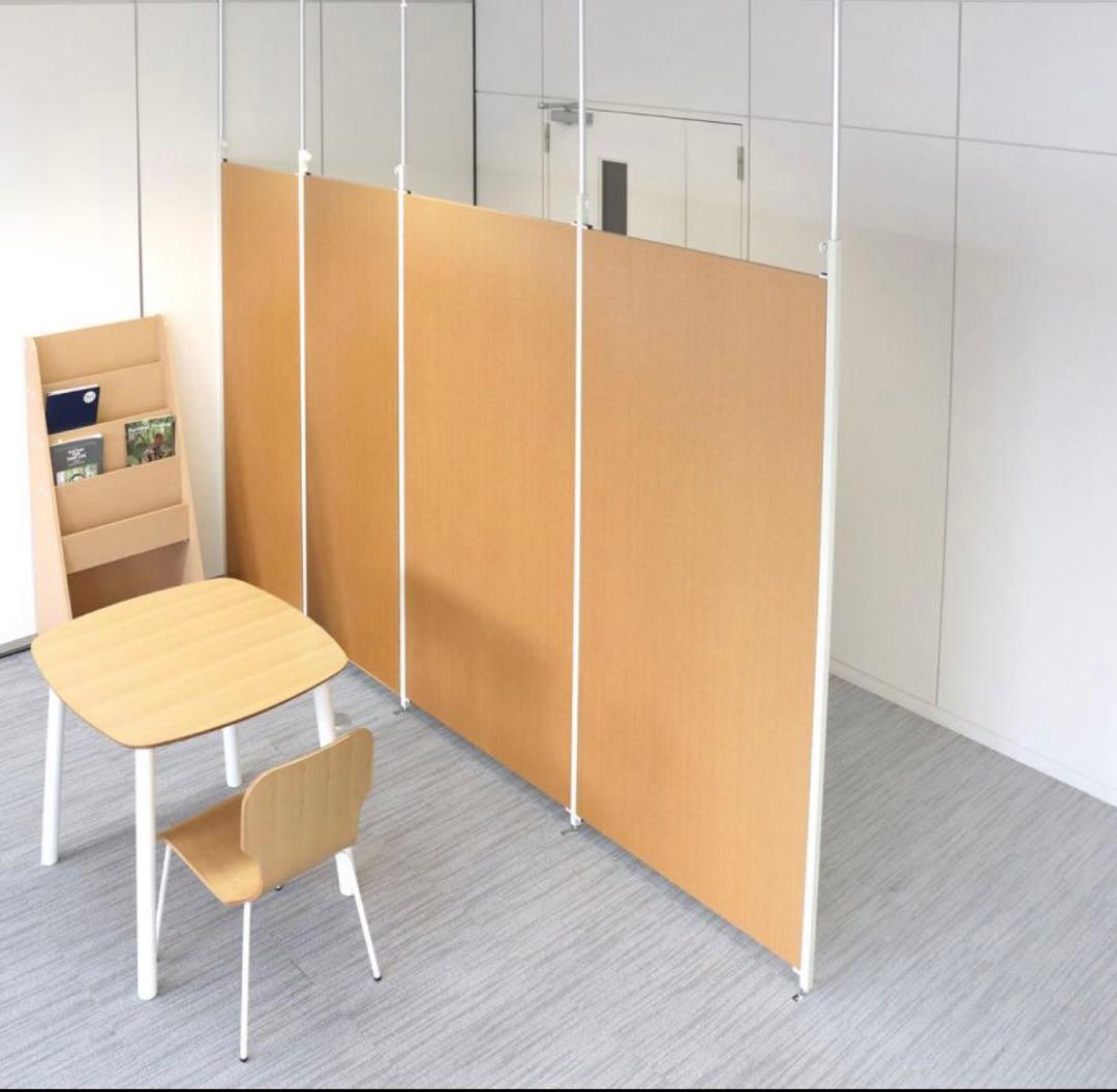 ダークブラウン パーテーション 90cm/87.5cm×2枚