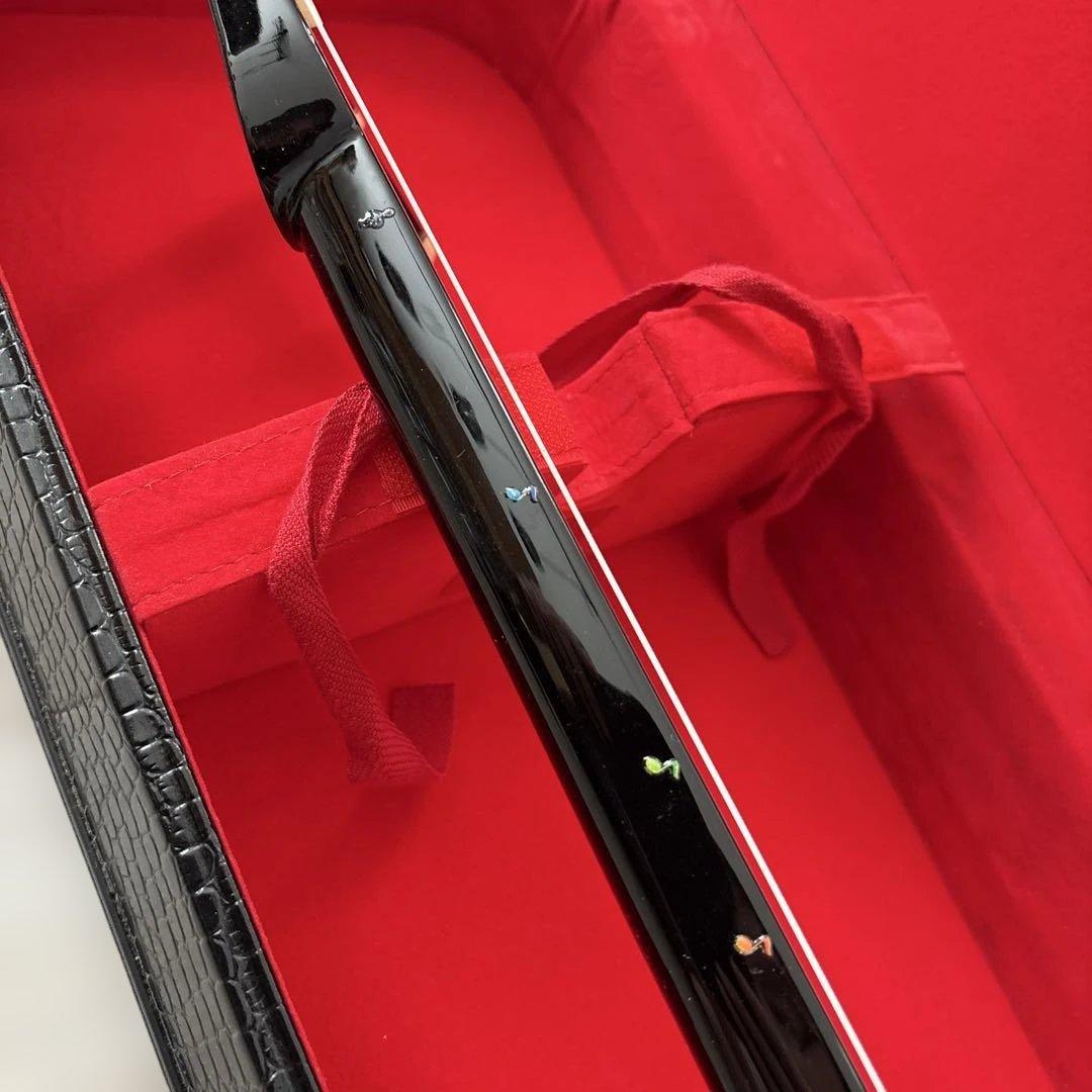 三線本体 黒ケース 赤内装