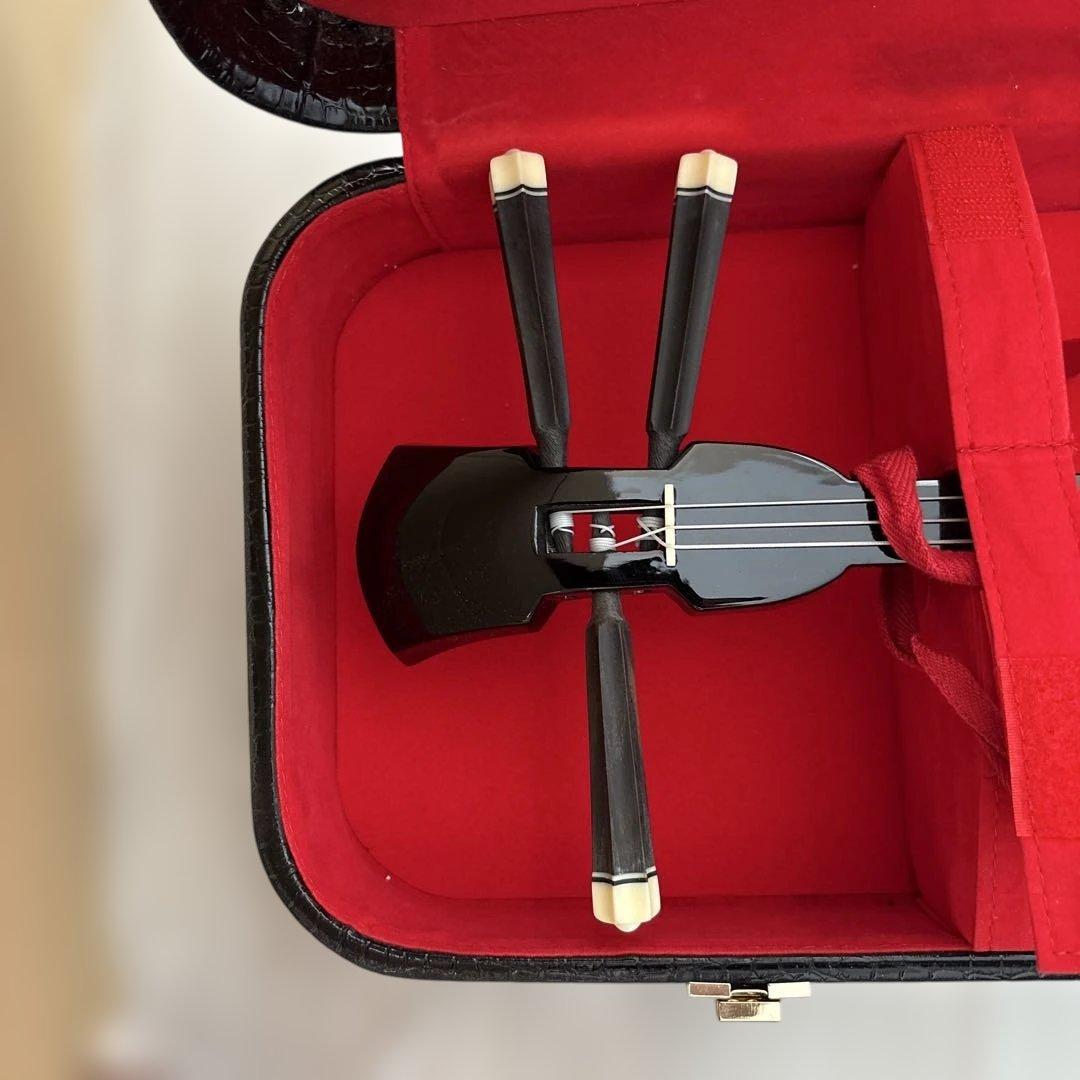 三線本体 黒ケース 赤内装