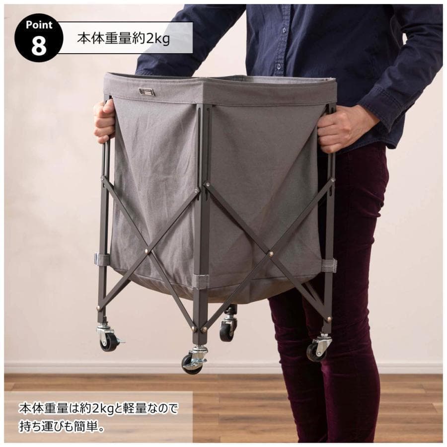 東谷 フォールディングバスケットワゴン MIP-74BR 885