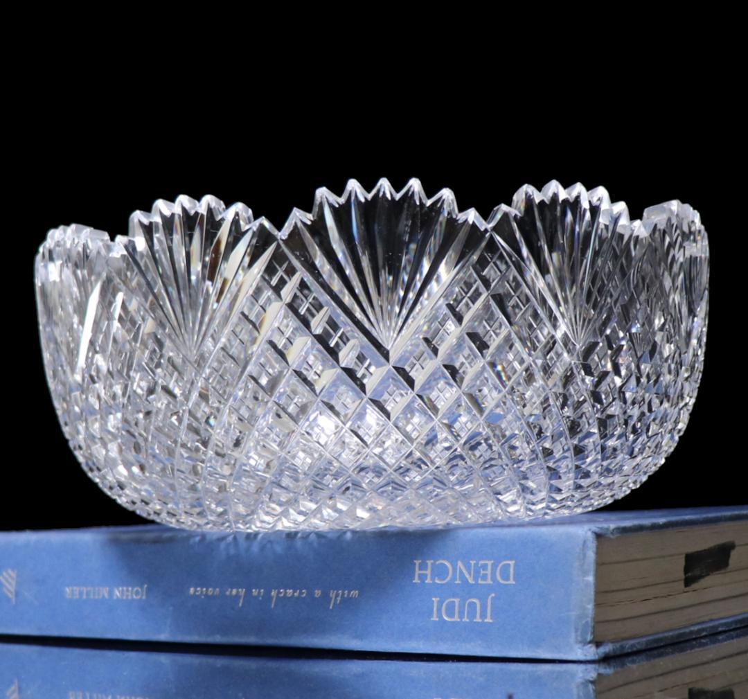 オールド・バカラ 特別注文品 最高級 大型切子鉢 ボウル 春海商店 菓子器 丸鉢