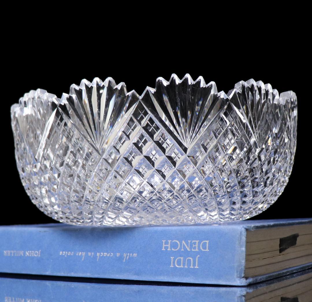 オールド・バカラ 特別注文品 最高級 大型切子鉢 ボウル 春海商店 菓子器 丸鉢