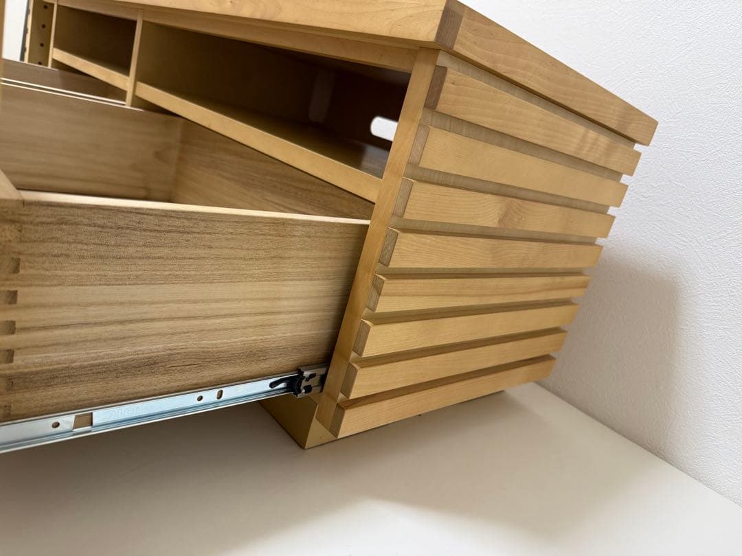 天然木　バーチ　テレビ台　シンプル　ローボード　ナチュラルインテリア