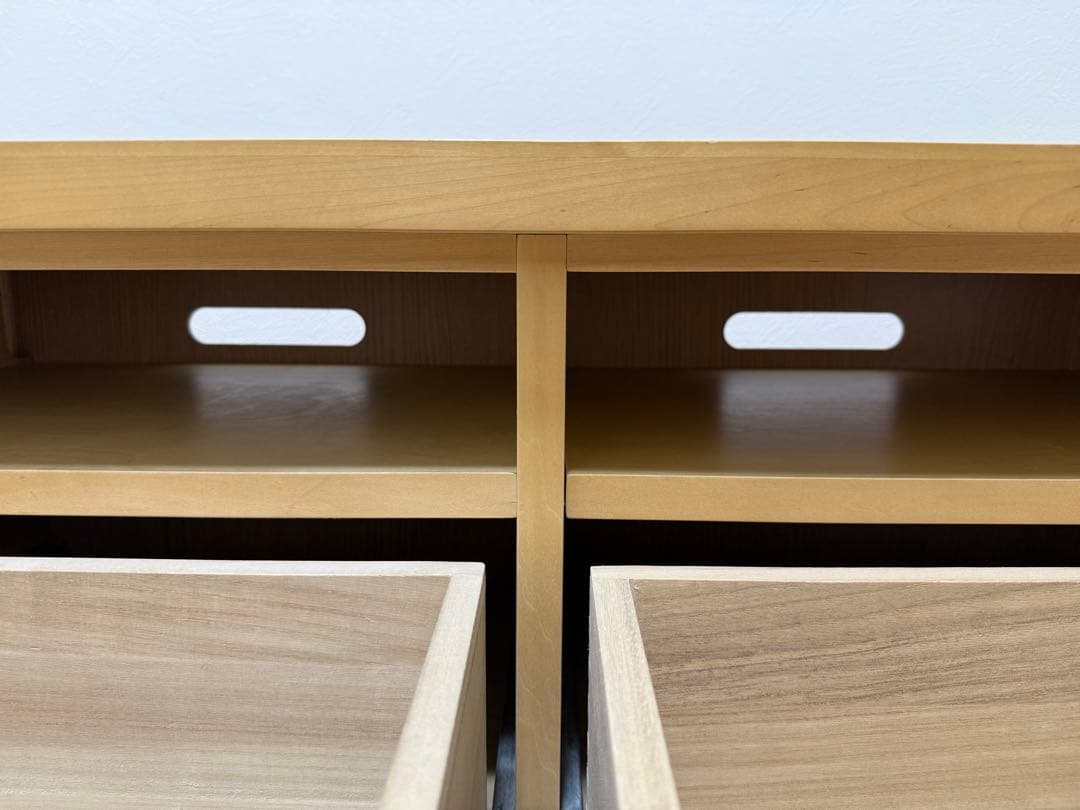 天然木　バーチ　テレビ台　シンプル　ローボード　ナチュラルインテリア