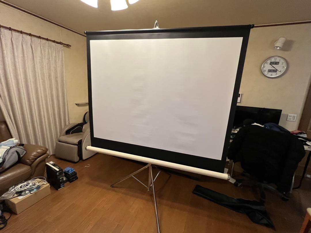 プロジェクタースクリーン 縦(約)122cm、横(約)162cm、■80インチ