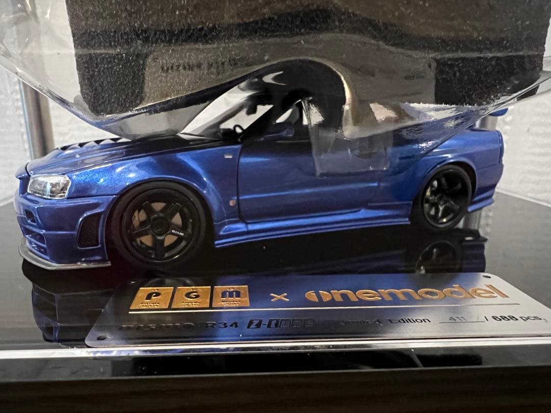 PGM onemodel R34 Z-Tune 1/43 メタリックブルー
