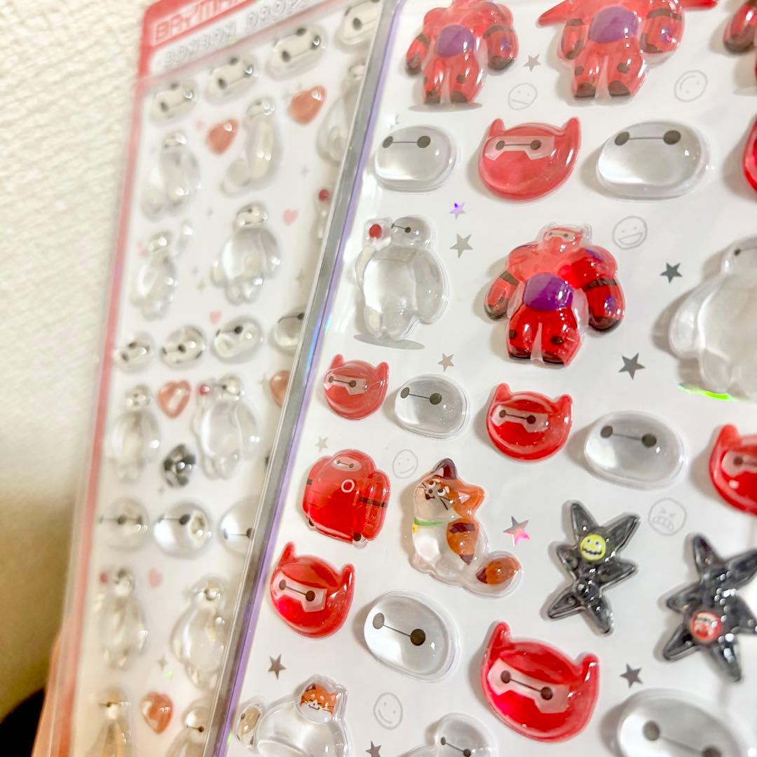 シール　ボンボンドロップシール　ディズニー　ベイマックス　ミニ　うるちゅる　プチ