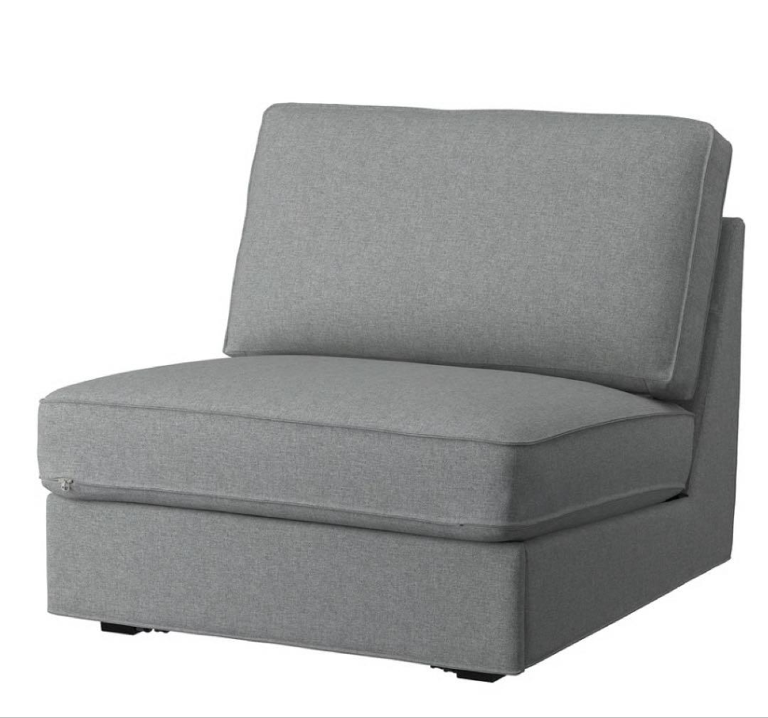 【美品】イケアKIVIK シーヴィク1人掛けソファベッド・グレー‭