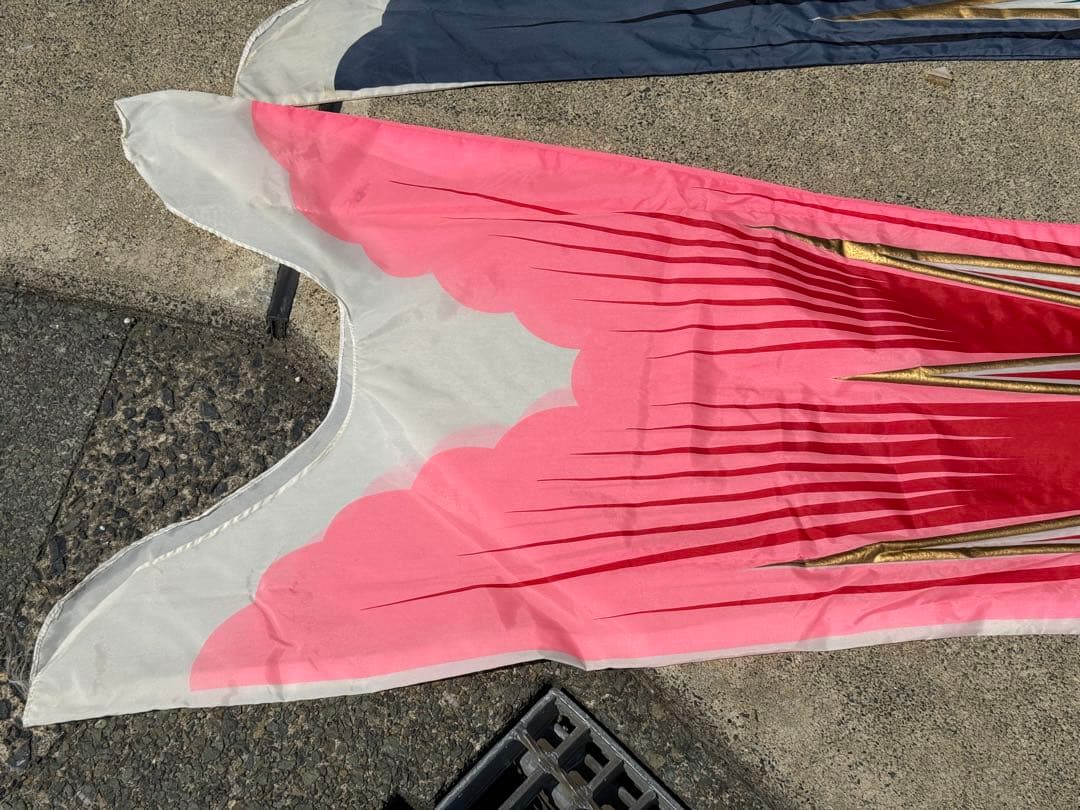 中古 鯉のぼり ⑧ 4m 両面金太郎 こいのぼり 2色 こどもの日 節句