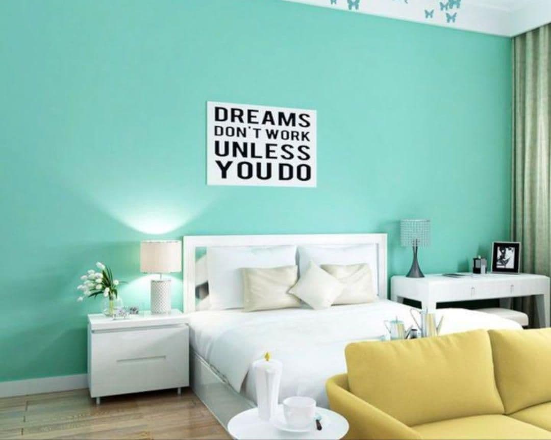 壁紙シール　 無地　ティファニーブルー 緑 　45cm×約10m　4本