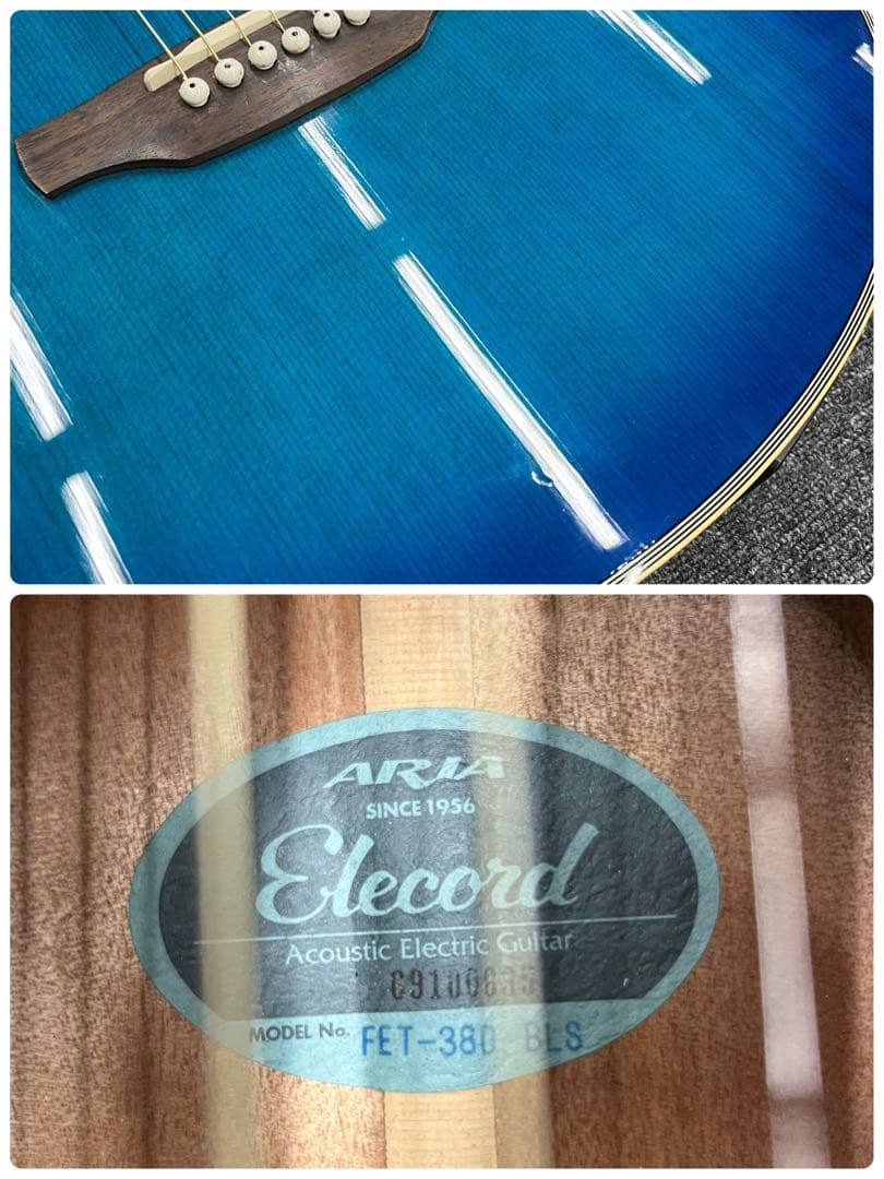 【11743】ARIA FET-38 アコースティックギターブルー