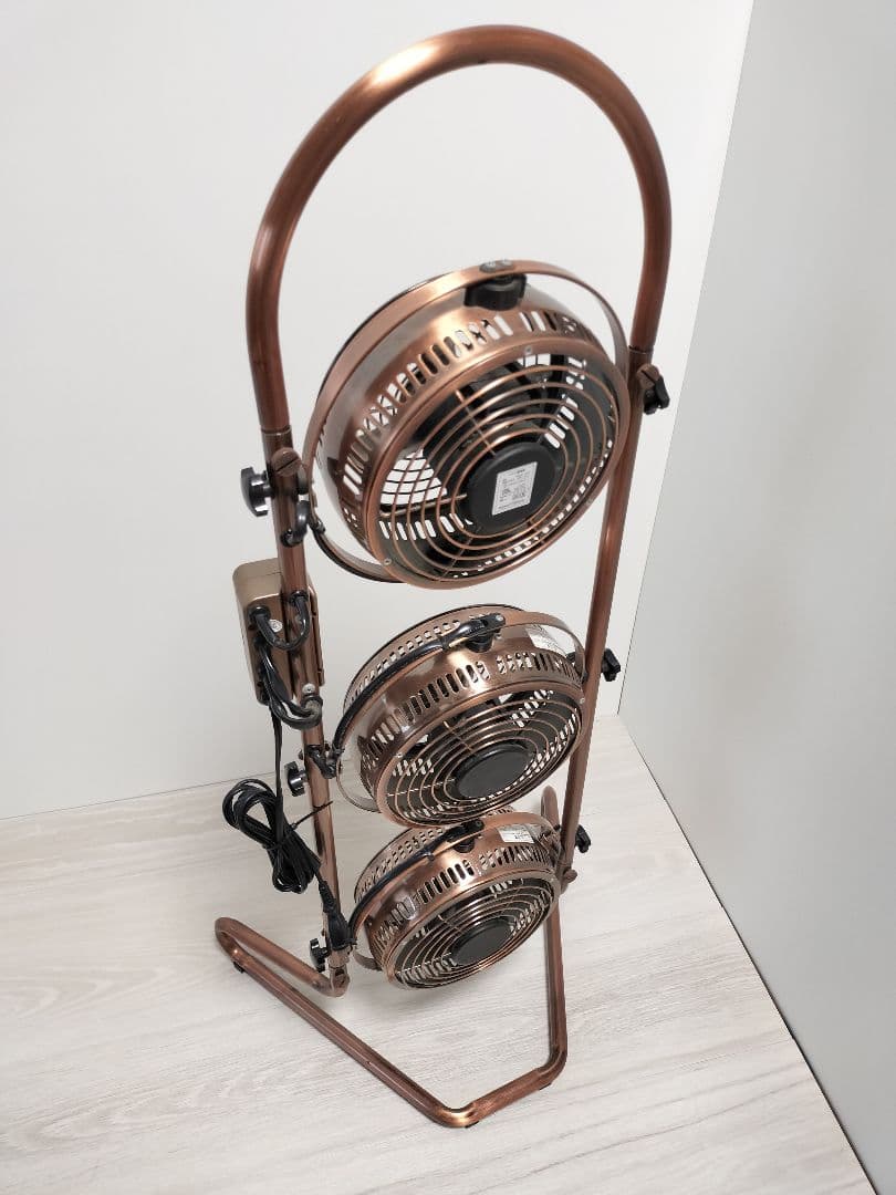 DOSHISHA HBM-166-BM ブロンズ 3連タワー型 メタル扇風機