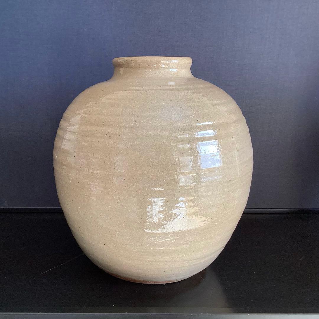 蔵出し　人間国宝 民藝 益子焼 濱田庄司　？　花瓶　花器　大壺　H29cm