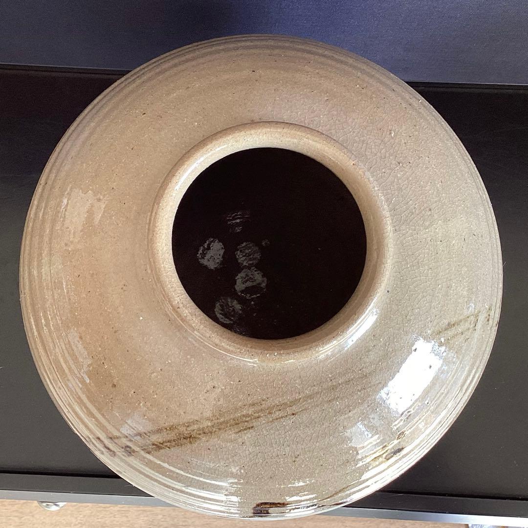 蔵出し　人間国宝 民藝 益子焼 濱田庄司　？　花瓶　花器　大壺　H29cm