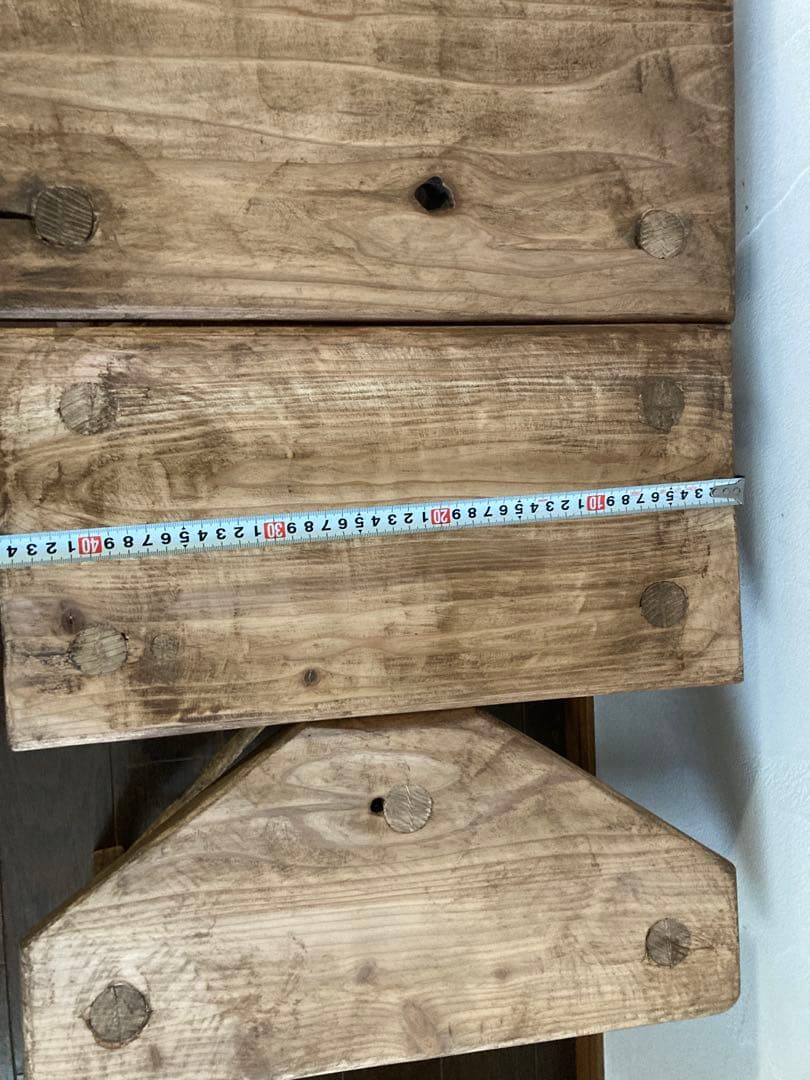 送料込『ピートm.n.o』アンティーク仕上げチェア○フラワースタンドにも