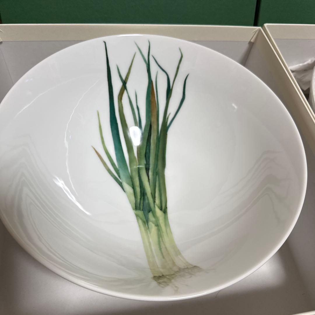 ノリタケ 京香旬彩 ボール 九条ネギ