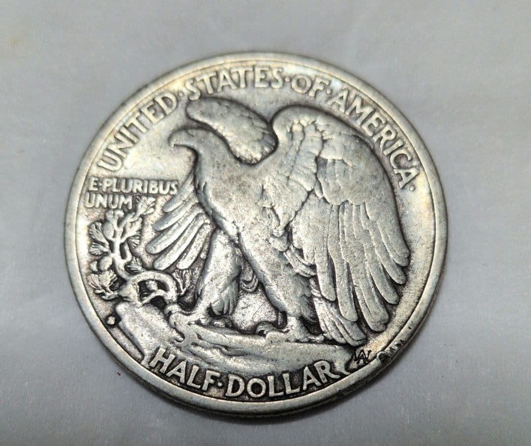 1935年 アメリカ ウォーキングリバティハーフダラー銀貨 1枚 銀90%