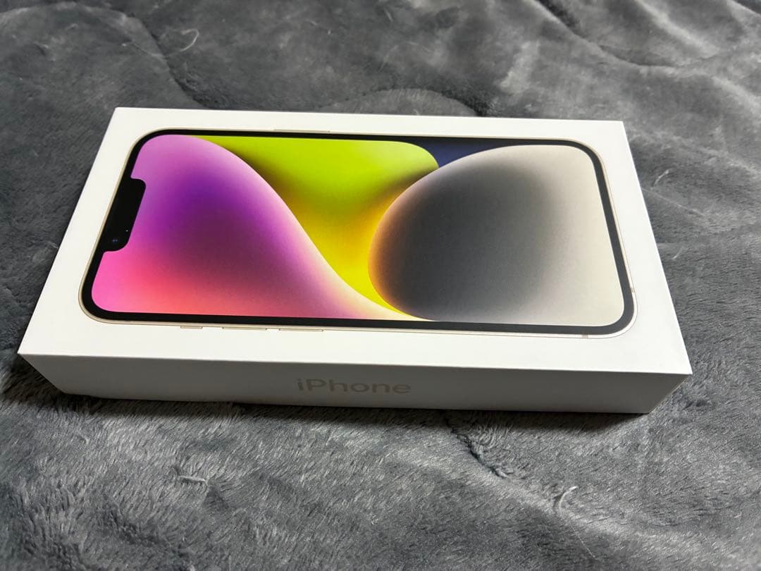iPhone14！未使用未開封 128GB スターライト色 ワイモバイル一括購入