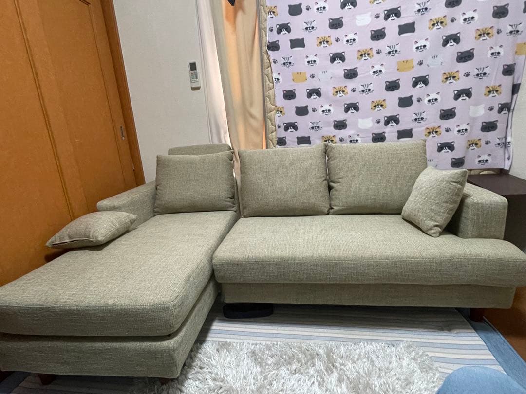 新品同様⚫︎LOWYA⚫︎ L型カウチソファー　愛知県一宮市　宮西カネスエ周辺