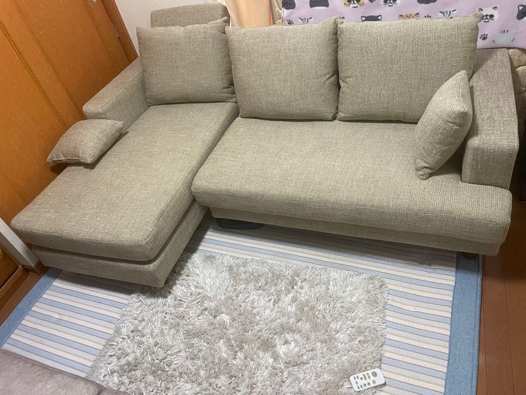 新品同様⚫︎LOWYA⚫︎ L型カウチソファー　愛知県一宮市　宮西カネスエ周辺