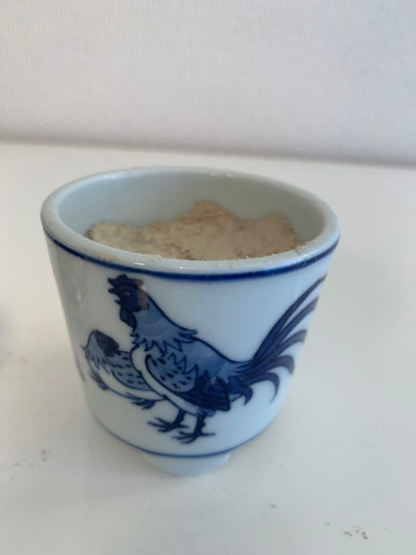 源右衛門　染付鶏図金属透かし蓋付香炉（新品-未使用）