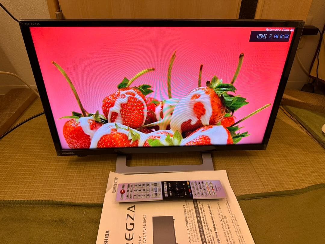 TOSHIBA 東芝 スマートテレビ　24V34　2023年製　24型　超極美品