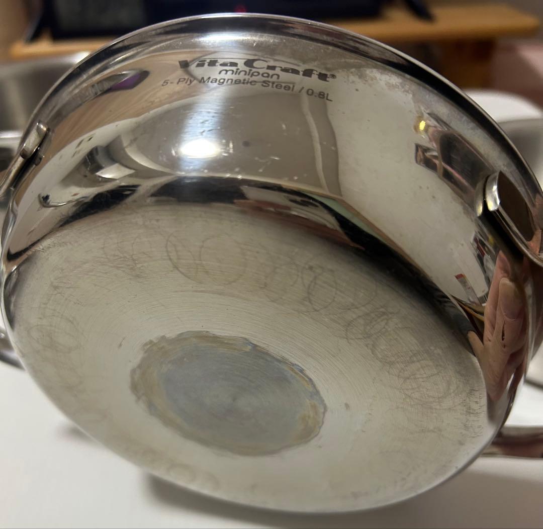 ビタクラフト 両手鍋 IH対応 ステンレス 蓋付 4点セット ミニパンセット