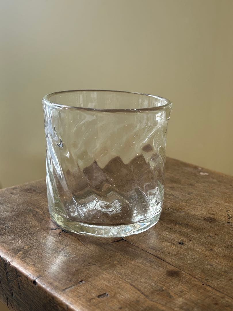 横山秀樹さん　ガラスコップ