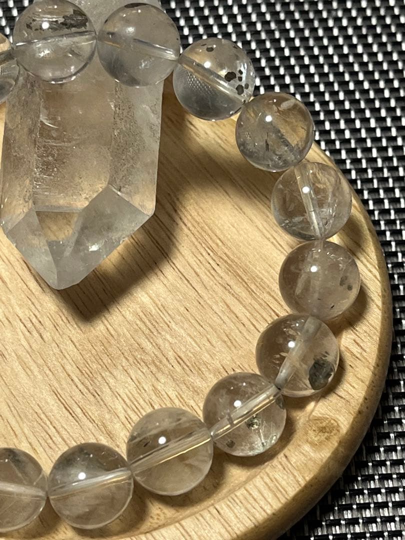 希少 パイライトインクオーツ ブレスレット 約11mm