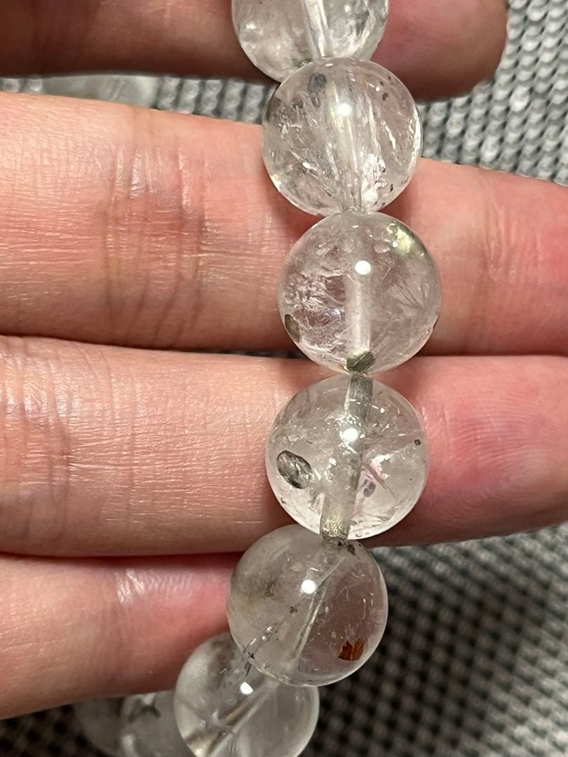 希少 パイライトインクオーツ ブレスレット 約11mm