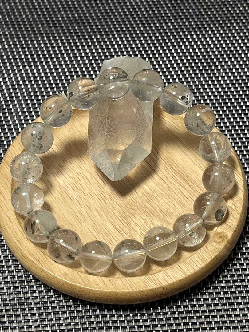 希少 パイライトインクオーツ ブレスレット 約11mm