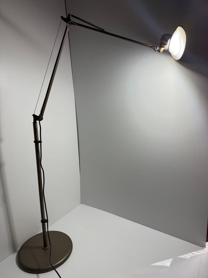 絶版品　スワン電器 LEDフロアスタンド　ブラウンAS-745