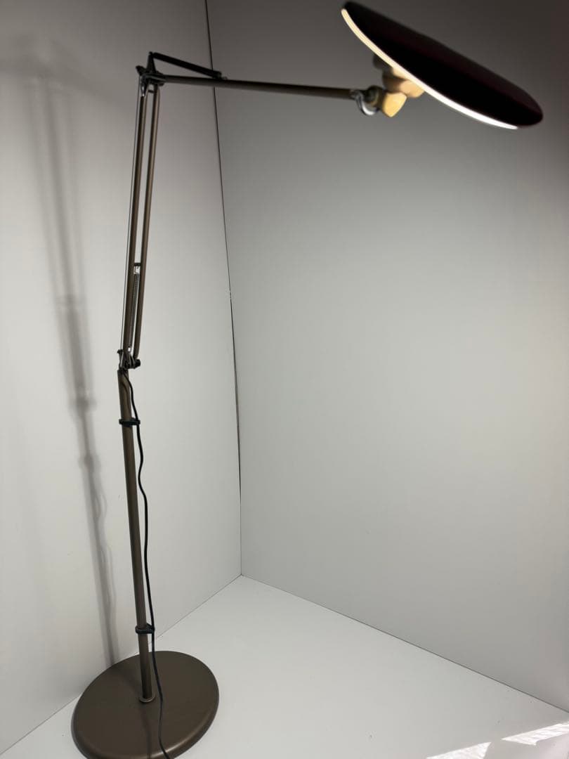 絶版品　スワン電器 LEDフロアスタンド　ブラウンAS-745