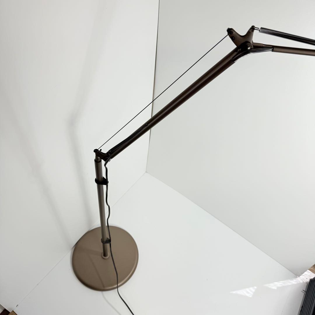 絶版品　スワン電器 LEDフロアスタンド　ブラウンAS-745