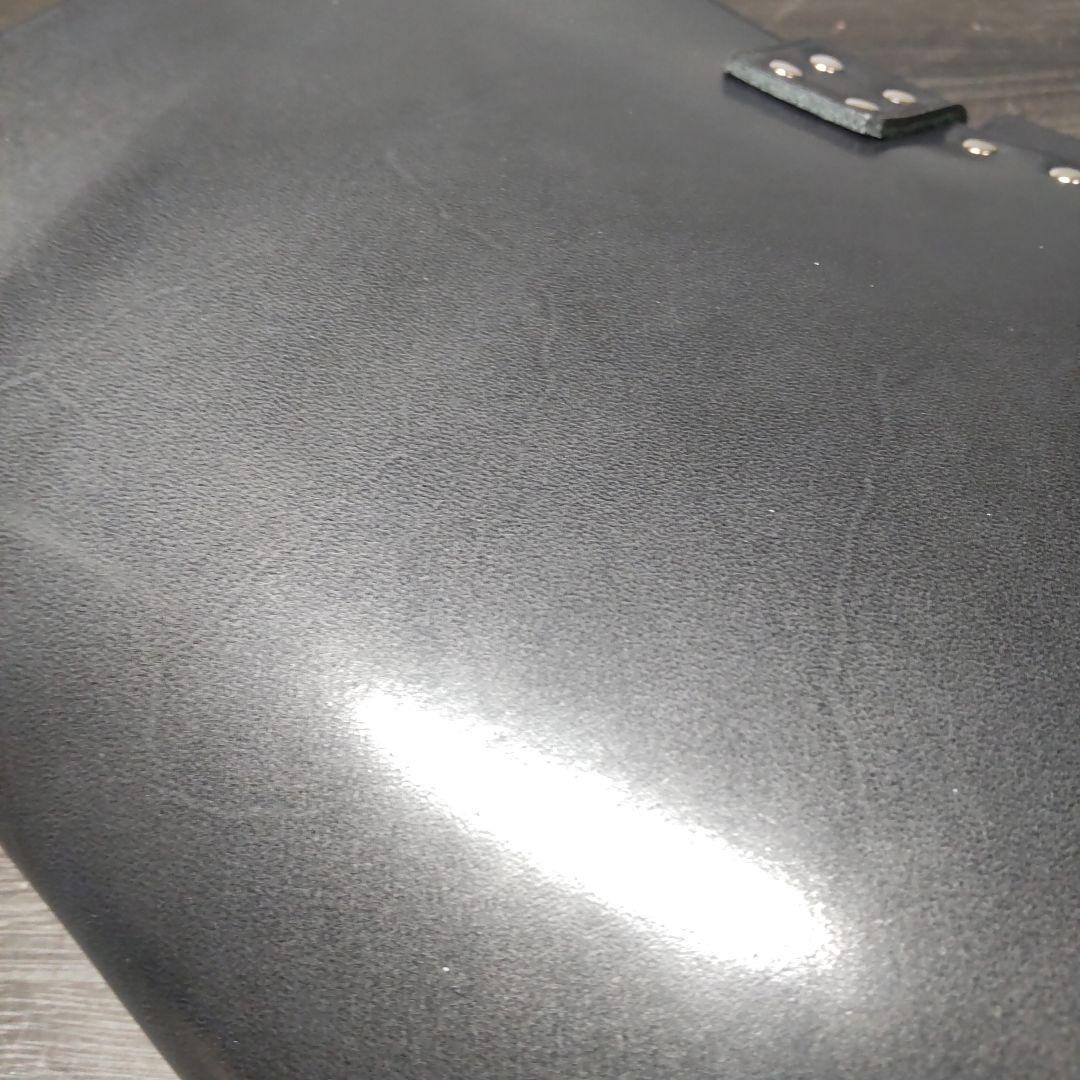 一枚革国産サドルレザーノートカバー20穴　A5サイズ　ブラック訳有