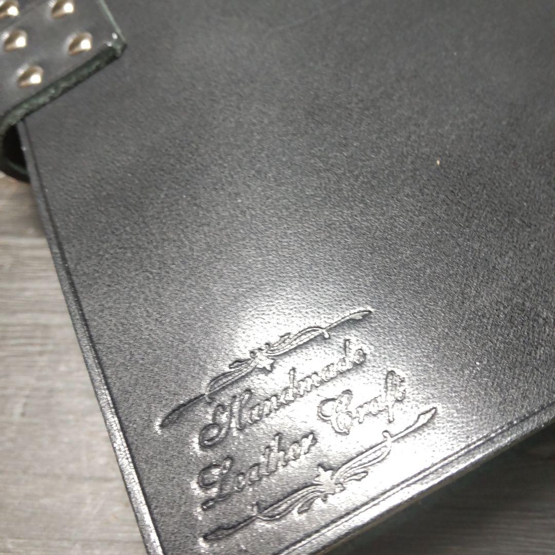 一枚革国産サドルレザーノートカバー20穴　A5サイズ　ブラック訳有