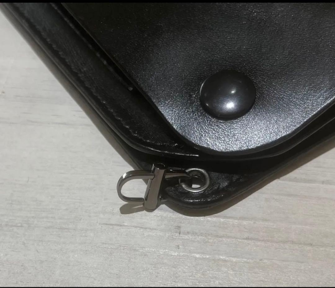 HARU オリジナルロングトラッカーウォレットブラック(左利き用も作成できます)