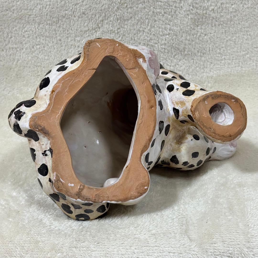 陶磁器 招き猫 招き豹 ヒョウ チーター 赤ちゃん インテリア かわいい