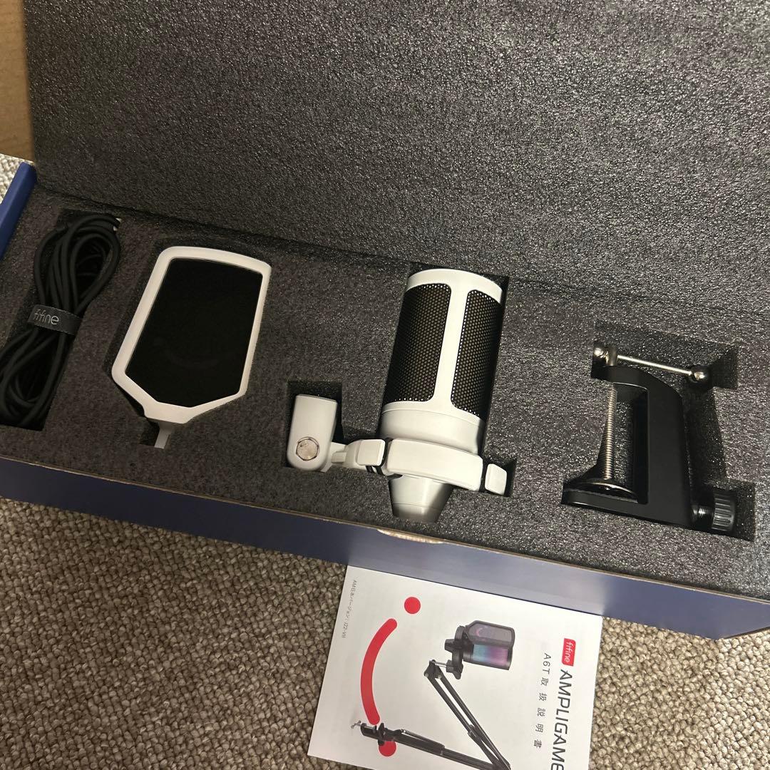 マイクセット、アーム、ヘッドセット(ホワイト)