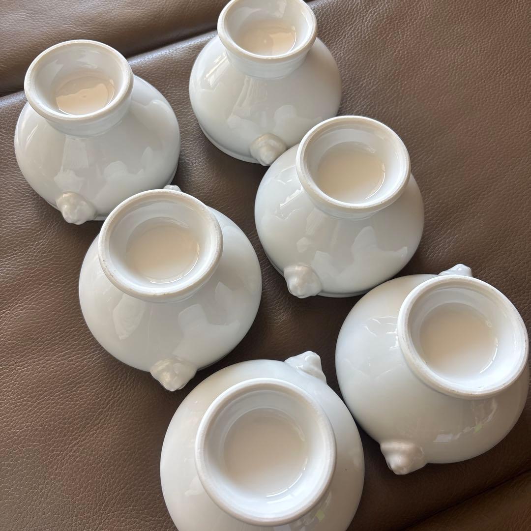 ライオンヘッド陶器スープボウル6個セット
