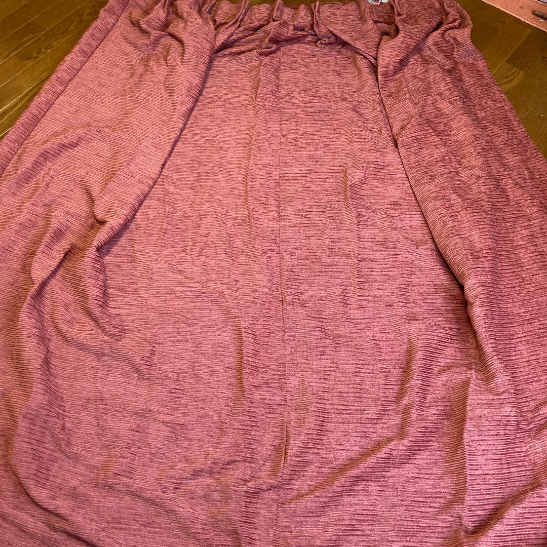 昭和レトロ　幅広仕立てカーテン2枚セット