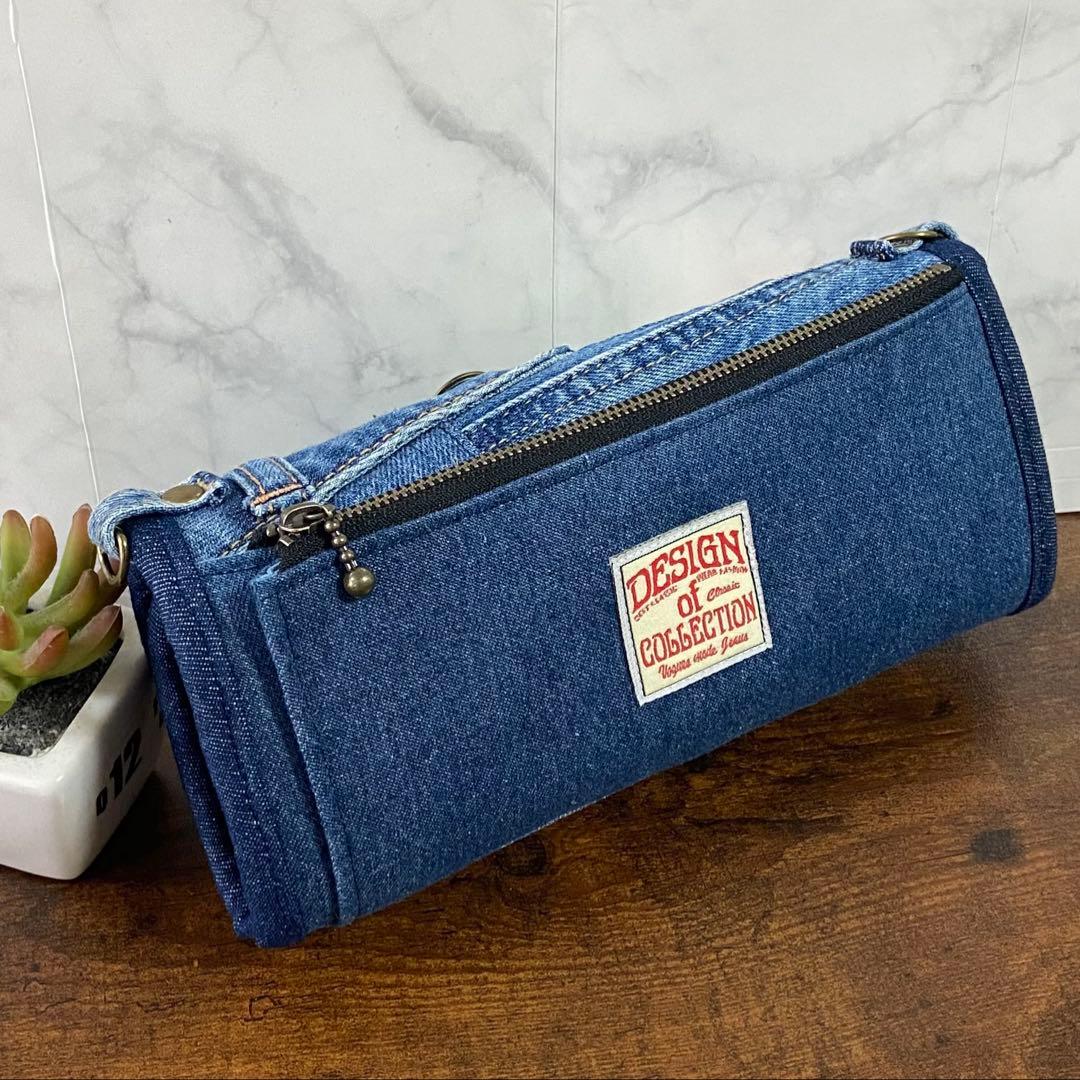 デニムリメイク【長財布】スマホショルダー バッグ グラニースクエア ハンドメイド