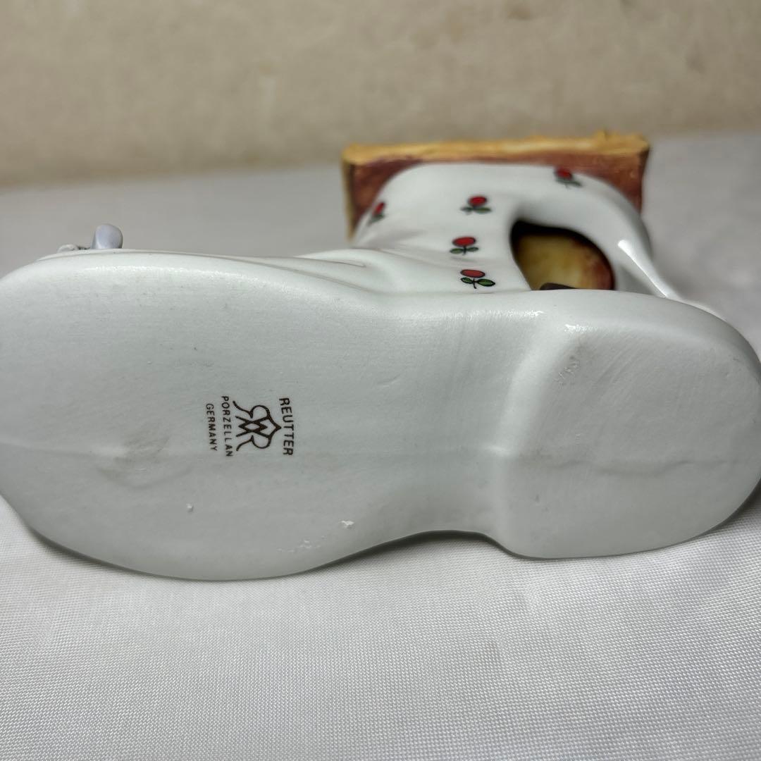 REUTTER PORZELLAN GERMANY 急須と靴 置物 2点セット