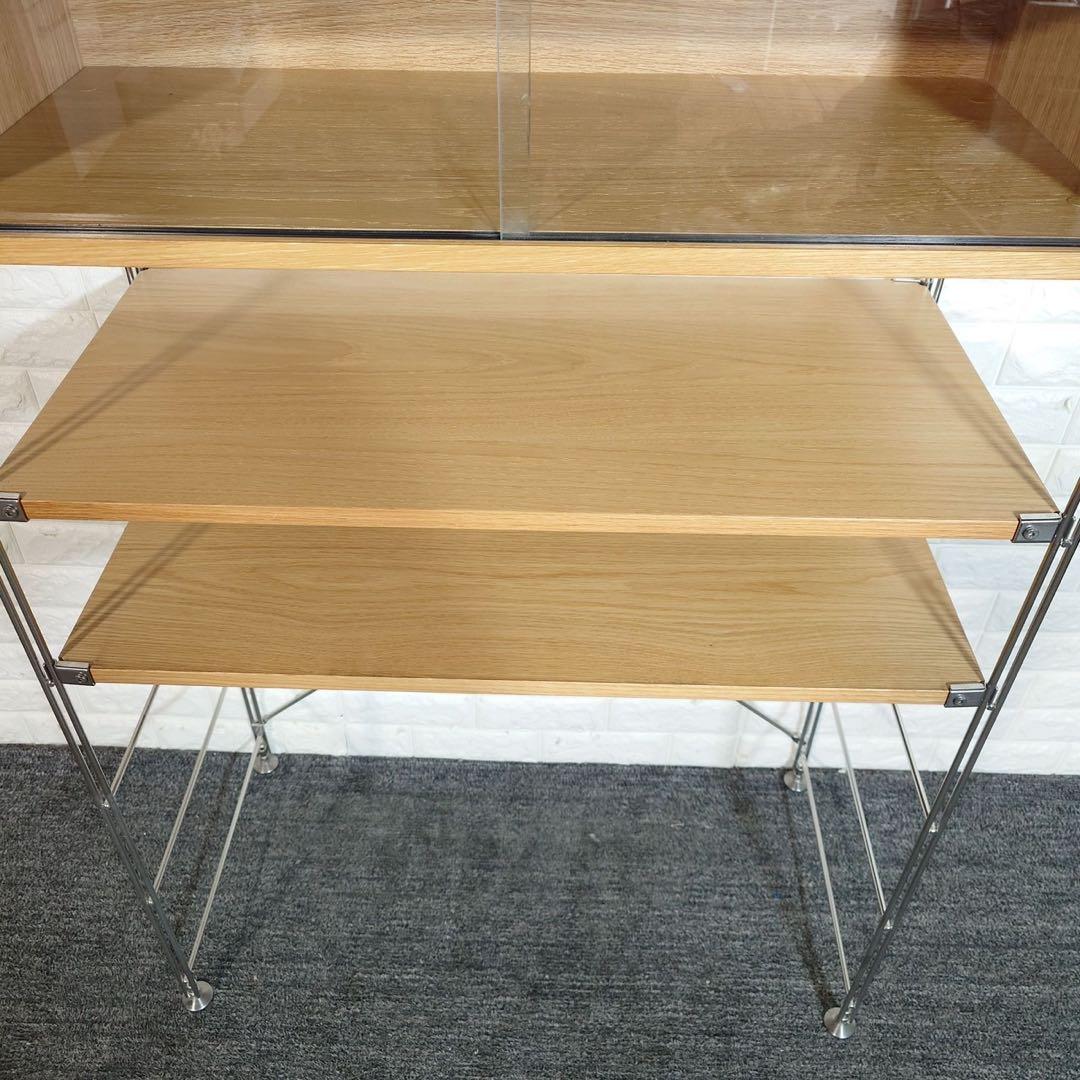 無印良品 ステンレスユニットシェルフ カップボードセット 収納棚 家具 C166