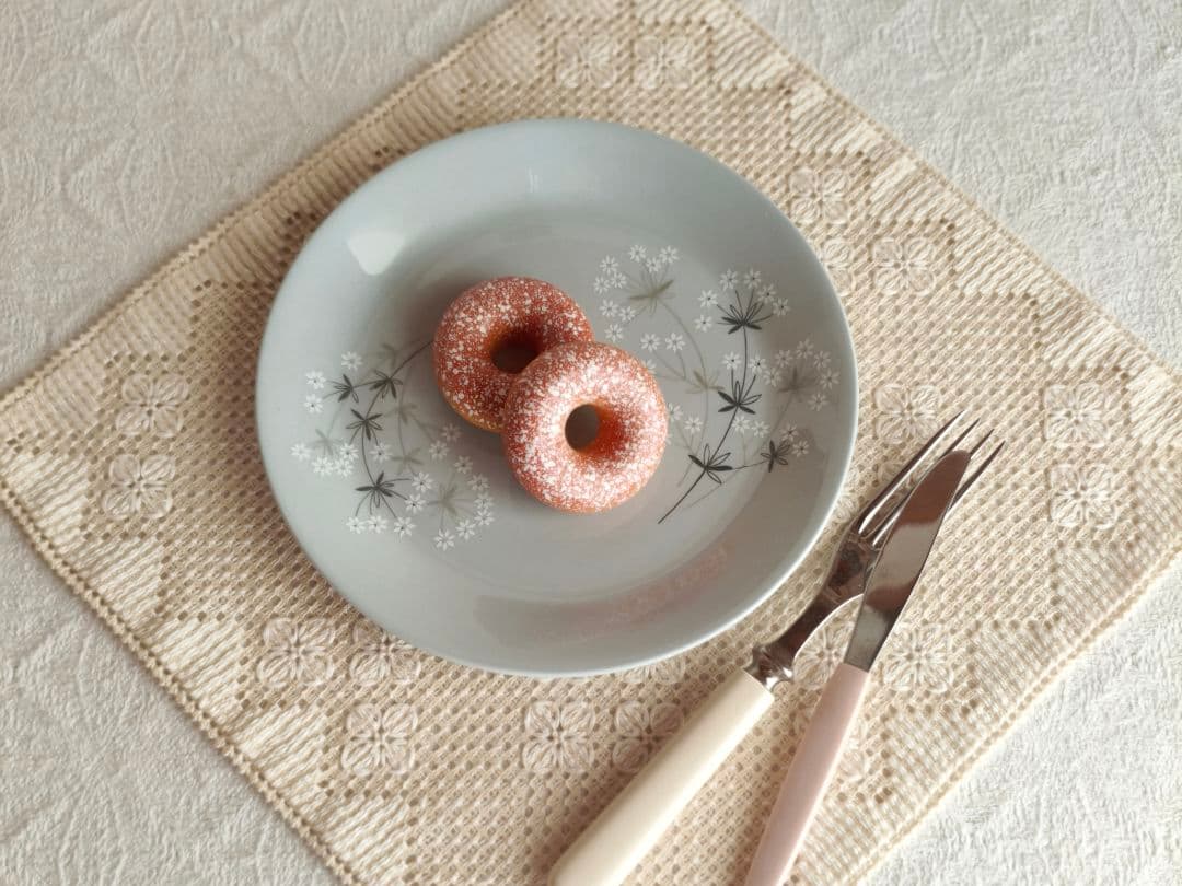 * old arabia かすみ草 ❀ ミルクグレーの ケーキプレート