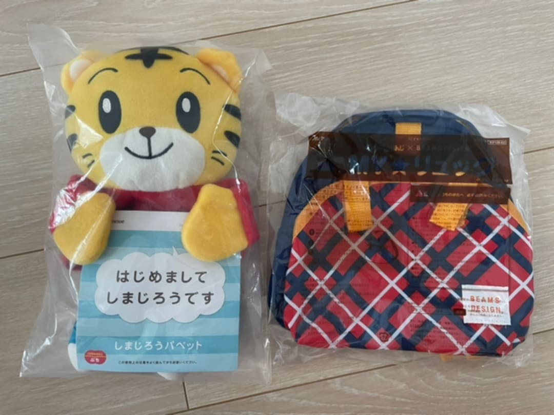 しまじろう はなちゃん　パペット　ビームスリュック　おてがみセット　ノート