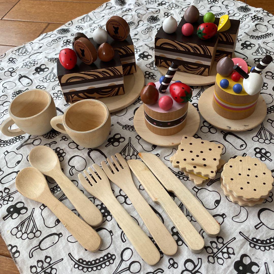 MILAN 木製おままごと　ケーキセット　木のおもちゃ