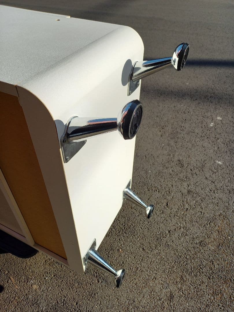 希少　スペースエイジ　フューチャー　スプートニク　ホワイト　サイド　キャビネット