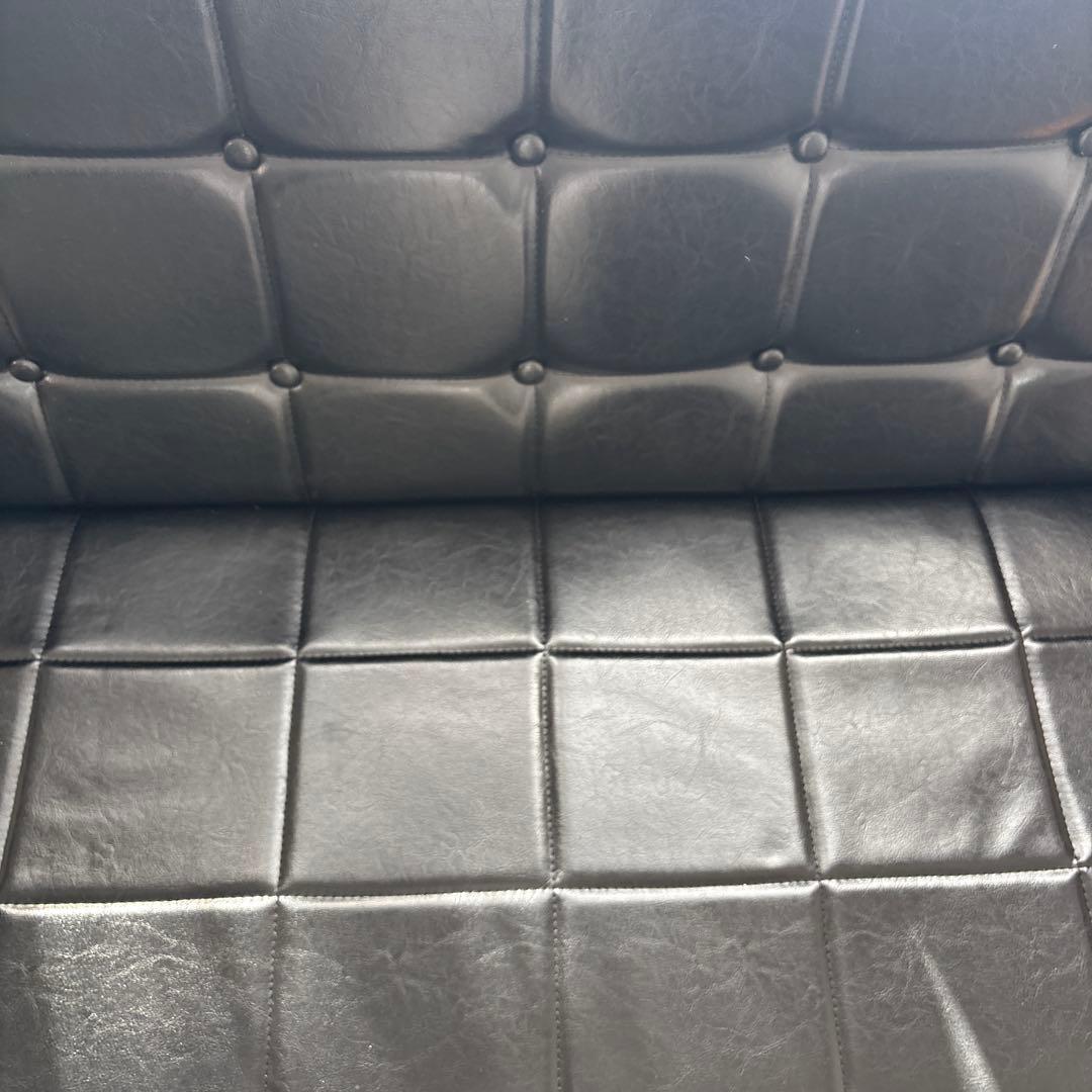 カリモク風　2人掛け　ソファ　革