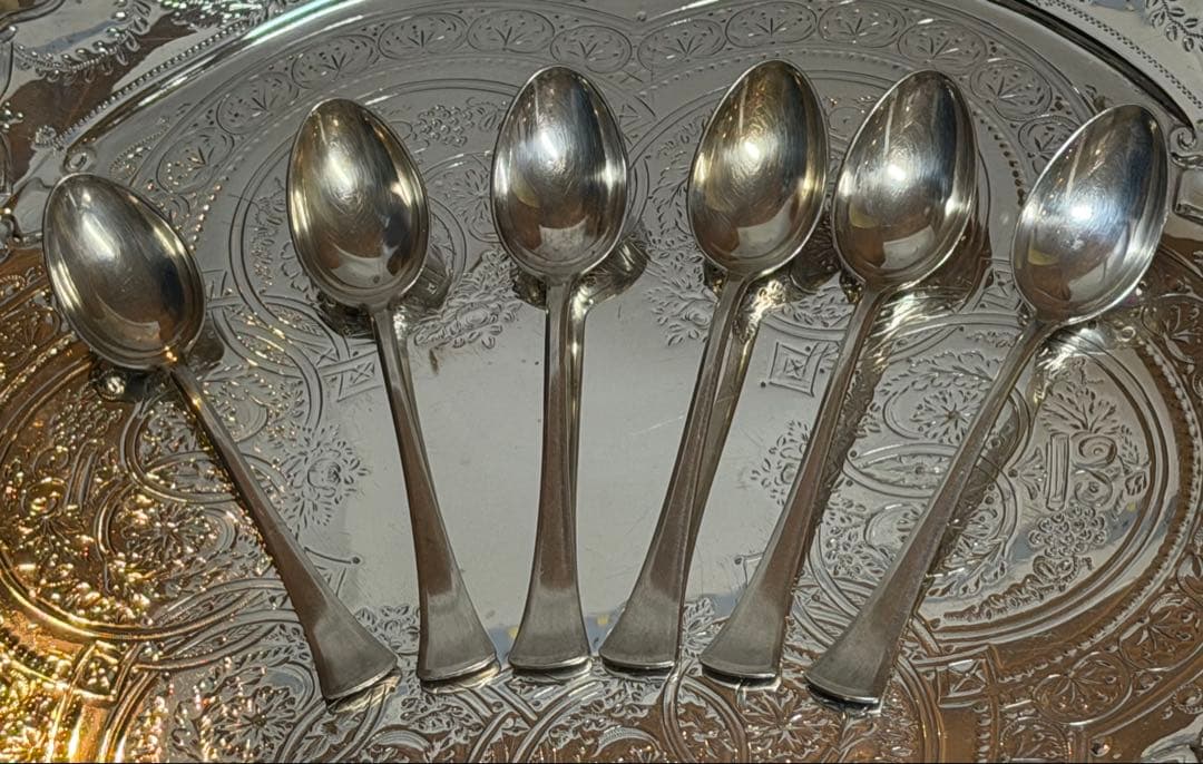 No6【純銀・ソリッドシルバー】 6本セットスプーン